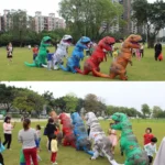 Inflatable Dinosaur Adult Costume Halloween Inflated Dragon Costumes Party Carnival Costume for Women Men - Image 9