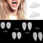 1 Pair 19mm Halloween Party Dentures Props Vampire Zombie Devil Fangs Teeth - Image 5