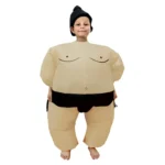 Children Inflatable Sumo Costume Halloween Christmas Festival Party Carnival Inflated Kids Clothes Cartoon Dolls - Image 2