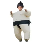 Children Inflatable Sumo Costume Halloween Christmas Festival Party Carnival Inflated Kids Clothes Cartoon Dolls - Image 3