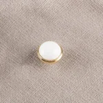 5017 K Gold White Single Hole Solid Zinc Alloy Ceramics Round Handle for Cabinet Wardrobe Drawer Door - Image 2