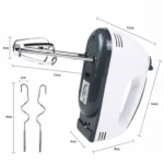 KN007364 100W Household Seven-speed Adjustable Handheld Electric Egg Beater, EU Plug - Image 3