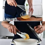 kn082 11 in 1 Wooden Handle Silicone Kitchen Tool Set with Storage Bucket - Image 9