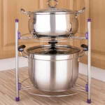 Multi-function Kitchen Pot Rack Double-layer Wok Soup Pot Stainless Steel Pot Rack - Image 2