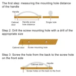 5089 Gold Imitated Zinc Alloy Ceramic Handle for Cabinet Wardrobe Drawer Door - Image 4