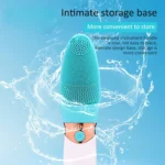 CNaier AE-618 Battery-powered Silicone Acoustic Wave Face Skin Care Electric Facial Cleanser - Image 12