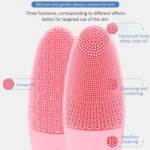 CNaier AE-618 Battery-powered Silicone Acoustic Wave Face Skin Care Electric Facial Cleanser - Image 6