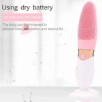 CNaier AE-618 Battery-powered Silicone Acoustic Wave Face Skin Care Electric Facial Cleanser - Image 9