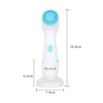 CNaier AE-868 Battery-powered Silicone Ultrasonic Vibration Face Skin Care Electric Facial Cleanser - Image 3