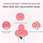 CNaier AE-878 USB Charging Silicone Face Skin Care Electric Facial Cleanser - Image 4