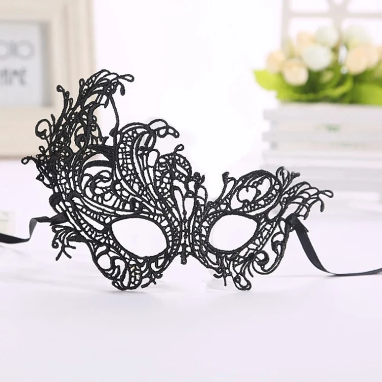 HC5942B_1.webp Halloween Masquerade Party Dance Sexy Lady Lace Phoenix Mask - Image 2