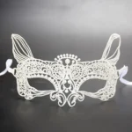 Halloween Masquerade Party Dance  Sexy Lady Lace Cat King Mask - Image 2