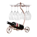 Dining Bar Wine Cabinet Fashion Creative Wrought Iron Decorations Six Wine Glasses Rack Wine Rack - Image 2