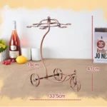 Dining Bar Wine Cabinet Fashion Creative Wrought Iron Decorations Six Wine Glasses Rack Wine Rack - Image 3