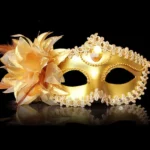 Halloween Masquerade Party Dance Plating Side Flower Feather Venice Princess Mask - Image 2