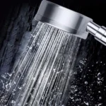Space Aluminum Round Shape High Pressure Handheld Shower Head Water Saving Bathroom Accessories, Size: 23 x 8.2 x 2cm - Image 6