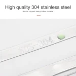 304 Stainless Steel Wall-mounted Kitchen Rack Hanging Knife Holder Double Cage Chopsticks Canister - Image 4