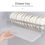 304 Stainless Steel Wall-mounted Kitchen Rack Hanging Knife Holder Double Cage Chopsticks Canister - Image 5