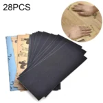28 PCS LANHU Grit 120-3000 Wet And Dry Polishing Grinding Sandpaper,Size: 22.9 x 9.1cm