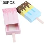 100 PCS European Creativity Ice Cream Candy Packing Box, Size: 10.5*6.8*2.8cm