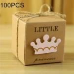 100 PCS European Style Wedding Sugar Box, Size: 5.3x5.3x5.3cm