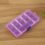 Removable Grid Plastic 15 Slots Box Organizer for Jewelry Earring Fishing Hook Small Accessories - Image 2