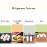 Steamer Rack Basket Egg Vegetable Steaming Trivet for Instant Pot Pressure Cooker, Diameter: 17.5cm, Height: 4.5cm - Image 6