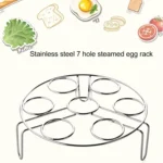 Steamer Rack Basket Egg Vegetable Steaming Trivet for Instant Pot Pressure Cooker, Diameter: 17.5cm, Height: 5.5cm - Image 5
