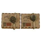 100 PCS European Wedding Retro Kraft Paper Mail Pattern Sugar Box, Size: 6x3.5x4.5cm - Image 4