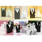 100 PCS Wedding European The Bride and Groom Sugar Box - Image 3