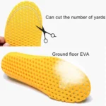 1 Pair Sports Shock Absorption Breathable Soft Thick Sweat Absorbent Insoles for Men / Women, Size: L(41-46 Yards) - Image 5