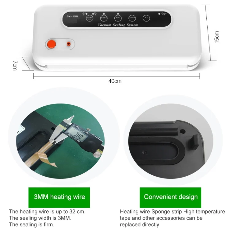 HC6055B_3.webp Household Commercial Food Vacuum Plastic Packaging Machine Sealer Closer Machine, US Plug - Image 4