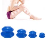 4 Cups / Set Health Care Body Massage Cupping Therapy Anti Cellulite Silicone Vacuum Cups