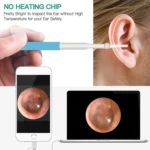 i95 3 in 1 USB Ear Scope Inspection HD 0.3MP Camera Visual Ear Spoon for OTG Android Phones & PC & MacBook, 1.75m Length Cable - Image 7