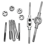 12 PCS Multi-specification Tap and Die Combination Set Hand Metric Wire Tapping Wrench Winch - Image 2