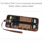 Beginner Sketching Tools (18 PCS Sketching Pencils + Charcoal Pencil + Erasers + Pen Curtain + Art Knife) Sketching Set - Image 5