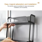 Kitchen Single Layer Magnetic Refrigerator Rack Storage Holder - Image 6