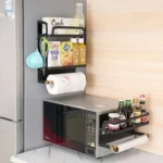 Kitchen Single Layer Magnetic Refrigerator Rack Storage Holder - Image 9