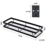 40cm Kitchen Punch-free Wall Mount Seasoning Storage Rack - Image 3