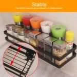 40cm Kitchen Punch-free Wall Mount Seasoning Storage Rack - Image 8