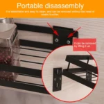 40cm Kitchen Punch-free Wall Mount Seasoning Storage Rack - Image 9