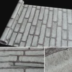 Gray Brick Creative 3D Stone Brick Decoration Wallpaper Stickers Bedroom Living Room Wall Waterproof Wallpaper Roll, Size: 45 x 1000cm - Image 3