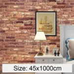 European Brick Creative 3D Stone Brick Decoration Wallpaper Stickers Bedroom Living Room Wall Waterproof Wallpaper Roll, Size: 45 x 1000cm - Image 4