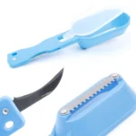 2 PCS Kitchen Essential Fish Scraper Fish Scale Planing Knife with Cover - Image 3