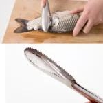 Kitchen Essential Stainless Steel Bidirectional Sawtooth Fish Scraper Fish Scale Planing Knife - Image 5
