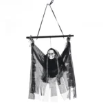 Halloween Electric Luminous Skeleton Hanging Head Induction Props Haunted House Decorations Toys - Image 2