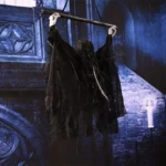 Halloween Electric Luminous Skeleton Hanging Head Induction Props Haunted House Decorations Toys - Image 6