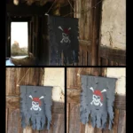 Halloween Decoration Jolly Roger Skull Banner Pirate Flag Party Supplies, Large Size: 76 x 90cm - Image 5