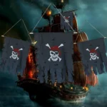 Halloween Decoration Jolly Roger Skull Banner Pirate Flag Party Supplies, Large Size: 76 x 90cm - Image 6