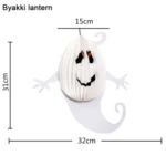 3 PCS / Set Creative Funny Halloween Ghost Bats Spider Pendant Paper Decoration and Props Horror - Image 2
